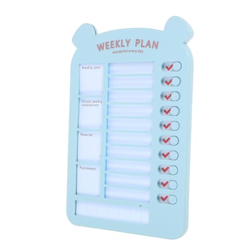 VILLCASE to Do Liste Tafel Wochenplaner zur Aufgabenplanung und Gewohnheitsverfolgung Selbstdisziplin Trainer mit Abnehmbaren Karten Design für Routinen von VILLCASE