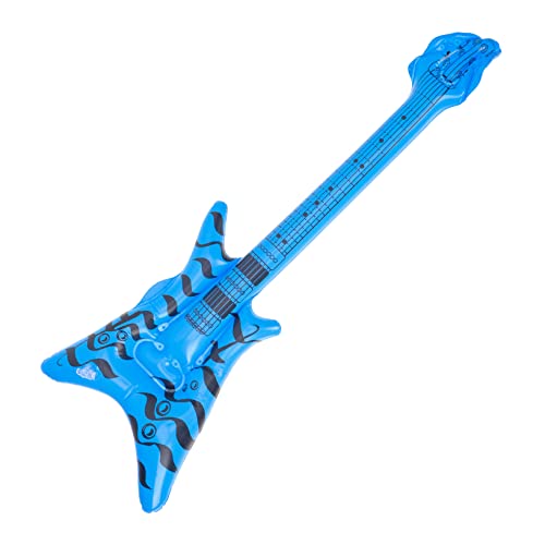 Aufblasbare Gitarre Disco Party für Rockmusik Themen Langlebiges Material für Erwachsene Tragbar für Konzerte und Strandspiele von VILLFUL