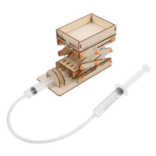 DIY Hydraulik Lift für Bildungsset aus Holz für Wissenschaftliche Experimente Kreative Projekte Einfache Montage Höhenverstellbare Langlebig Lehrreich von VILLFUL