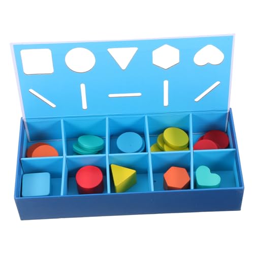 VILLFUL 1 Schachtel Holzspielzeug Formenklassifizierung für Kleinkinder Montessori Lernspielzeug zur Motorischen Fähigkeiten und Formenerkennung Sicheres und Pädagogisches für Frühe VILLFUL 1 Schachtel Holzspielzeug Formenklassifizierung für Kleinkinder Montessori Lernspielzeug zur Motorischen Fähigkeiten und Formenerkennung Sicheres und Pädagogisches für Frühe von VILLFUL