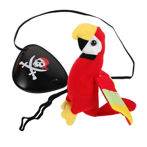 VILLFUL 1 Set Halloween Piratenkostüm, Ausgestopfter Vogel, Modell, Plüschvogel, Puppe, Stofftier, Spielzeug, Piratenkostüm, Zubehör, Piraten Cosplay Kostüm, Realistischer VILLFUL 1 Set Halloween Piratenkostüm, Ausgestopfter Vogel, Modell, Plüschvogel, Puppe, Stofftier, Spielzeug, Piratenkostüm, Zubehör, Piraten Cosplay Kostüm, Realistischer von VILLFUL