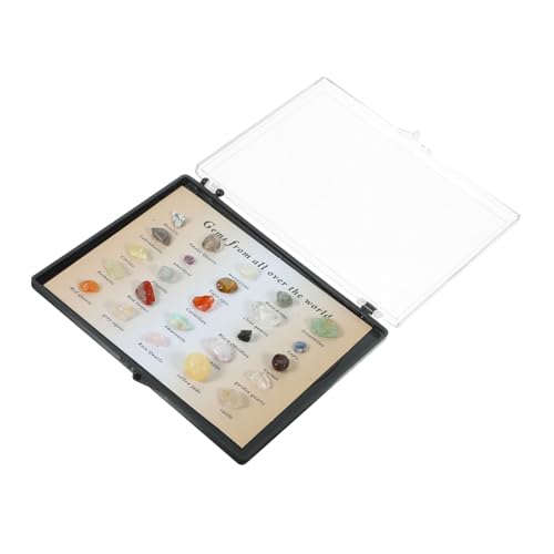 VILLFUL 1 Set Naturerz Lehrmineralsteine ​​Probe Unregelmäßige Steindekor Mineralsteine ​​Probe Stein Schreibtischdekor Lehrerze Naturstein Probe Schreibtischdekoration von VILLFUL