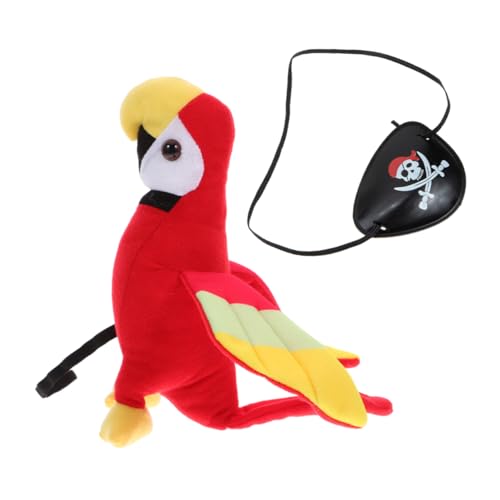 VILLFUL 1 Set Plüsch Piratenpapagei Requisiten, Piratenpapagei Zubehör, Kuscheltier Spielzeug, Piratenvogel Requisite, Piratenkostüm Zubehör, Piraten Cosplay Zubehör, Plüschpapagei VILLFUL 1 Set Plüsch Piratenpapagei Requisiten, Piratenpapagei Zubehör, Kuscheltier Spielzeug, Piratenvogel Requisite, Piratenkostüm Zubehör, Piraten Cosplay Zubehör, Plüschpapagei von VILLFUL