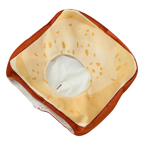 VILLFUL 1 Stück Kreative Toastbrot Kopfbedeckung für Trendiger Partyhut Lustiges Accessoire für Rollenspiele Maskeraden und Fotoshootings von VILLFUL