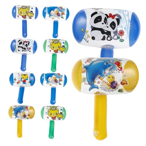 VILLFUL 10 Stück Aufblasbare Kinderhämmer mit Klingel Geräusch Lustiges für Jungen und Mädchen Party Outdoor Farben Zufällig Zufällige Farbe Zufällige Farbe von VILLFUL