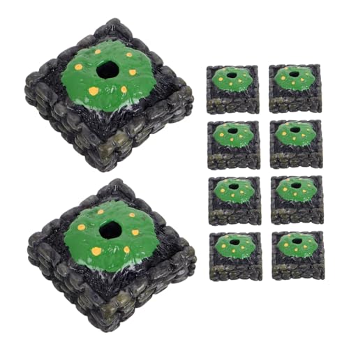 VILLFUL 10 Stück Baumgrundplatten für Dioramen Realistische Miniatur Landschaftsdekoration für Miniaturgärten und Tischdekoration Vielseitig Einsetzbar von VILLFUL