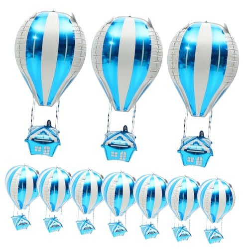 VILLFUL 10 Stück Heißluftballon Dekoration, Helium Folienballons, Kinderparty Ballons, Geburtstagsballon, Geburtstagsparty Ballon, Dekorativer Ballon, Heißluftballon, Aluminiumballon VILLFUL 10 Stück Heißluftballon Dekoration, Helium Folienballons, Kinderparty Ballons, Geburtstagsballon, Geburtstagsparty Ballon, Dekorativer Ballon, Heißluftballon, Aluminiumballon von VILLFUL