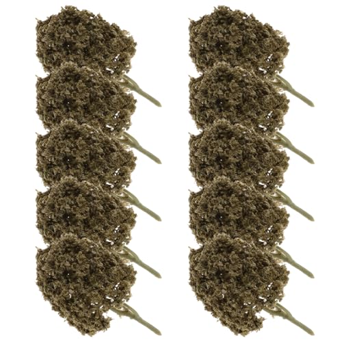 VILLFUL 10 Stück Mikro-Landschafts Baum Miniaturbaummodell Mini-Sandtisch-Modell Mikro-Landschaftsbau-Ornamente Mikro-Landschaftsmodellbaum Simulationsbaum Baumstütze Modellbäume Plastik von VILLFUL