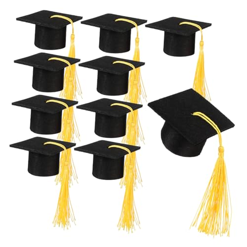 VILLFUL 10 Stück Mini Doktorhüte Dekorationen für Abschlussfeiern Kreative Kuchenornamente mit Quaste für Party Dekoration und Fotorequisiten für Graduierungsfeiern und Feierliche Anlässe VILLFUL 10 Stück Mini Doktorhüte Dekorationen für Abschlussfeiern Kreative Kuchenornamente mit Quaste für Party Dekoration und Fotorequisiten für Graduierungsfeiern und Feierliche Anlässe von VILLFUL