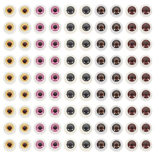 VILLFUL 100 Stück Dekorative Puppenaugen, Simulationsaugen, Puppenaugen, Austauschbare Augen, Puppenherstellung, Augäpfel, Tieraugen, Acrylaugen Für Puppen, Simulierte Puppenaugen, DIY VILLFUL 100 Stück Dekorative Puppenaugen, Simulationsaugen, Puppenaugen, Austauschbare Augen, Puppenherstellung, Augäpfel, Tieraugen, Acrylaugen Für Puppen, Simulierte Puppenaugen, DIY von VILLFUL