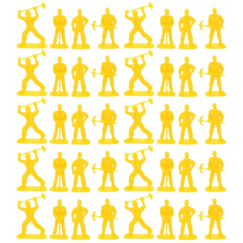 VILLFUL 100 Stück Mini-Arbeiter-Modellfiguren: Realistische Menschenfiguren für Sandtisch-Zubehör, Partygeschenke und kreative Dekorationen von VILLFUL