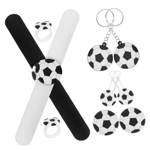 VILLFUL 10Stücke Teiliges Fußball Mitgebsel für Schlüsselanhänger Ringe Lesezeichen Anstecknadel und Slap Bracelet Fußballparty Dekoration und für Geburtstagsfeiern VILLFUL 10Stücke Teiliges Fußball Mitgebsel für Schlüsselanhänger Ringe Lesezeichen Anstecknadel und Slap Bracelet Fußballparty Dekoration und für Geburtstagsfeiern von VILLFUL