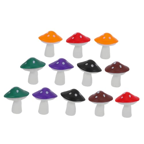 VILLFUL 12 Stück Mini Mushroom Dekofiguren für und Party Bunte Pilze für Miniatur Landschaften und Bastelprojekte Langlebig und Leicht zu Transportieren VILLFUL 12 Stück Mini Mushroom Dekofiguren für und Party Bunte Pilze für Miniatur Landschaften und Bastelprojekte Langlebig und Leicht zu Transportieren von VILLFUL