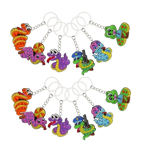 VILLFUL 18 Stück Teiliges Cartoon schlangen Schlüsselanhänger aus PVC und Metall Langlebig und Niedlich als Mitgebsel für Kindergeburtstag Taschen und Schulzubehör Spielerisches VILLFUL 18 Stück Teiliges Cartoon schlangen Schlüsselanhänger aus PVC und Metall Langlebig und Niedlich als Mitgebsel für Kindergeburtstag Taschen und Schulzubehör Spielerisches von VILLFUL