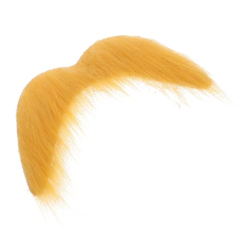 VILLFUL 1Stück Falscher Schnurrbart für Cosplay und Partys Realistischer Künstlicher mit für Halloween Karneval und Maskerade Gelb VILLFUL 1Stück Falscher Schnurrbart für Cosplay und Partys Realistischer Künstlicher mit für Halloween Karneval und Maskerade Gelb von VILLFUL