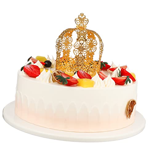 VILLFUL 1Stk Kuchen Krone wedding day babyshowerparty Gold Prinzessin Krone deko stirnbänder Kronenschmuck Kuchen Topper Wagen Pappbecher Geburtstagskuchen Stirnband Braut schmücken von VILLFUL