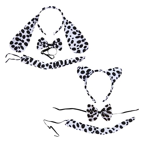 VILLFUL 2 Sätze Dalmatians Kostüm Zubehör Niedliche Tierkopfstücke mit Langem und Kurzem Ohr Hautfreundlich und für Cosplay Party und Aufführungen VILLFUL 2 Sätze Dalmatians Kostüm Zubehör Niedliche Tierkopfstücke mit Langem und Kurzem Ohr Hautfreundlich und für Cosplay Party und Aufführungen von VILLFUL