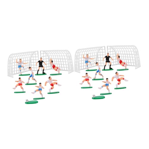 VILLFUL Der Traum Eines Fußballfans! 2 Sets Mit Mini-fußball-kuchendekorationen – Kunststoffdekorationen Für Geburtstagskuchen Fußball-geburtstagskuchendekorationen Sportthema von VILLFUL