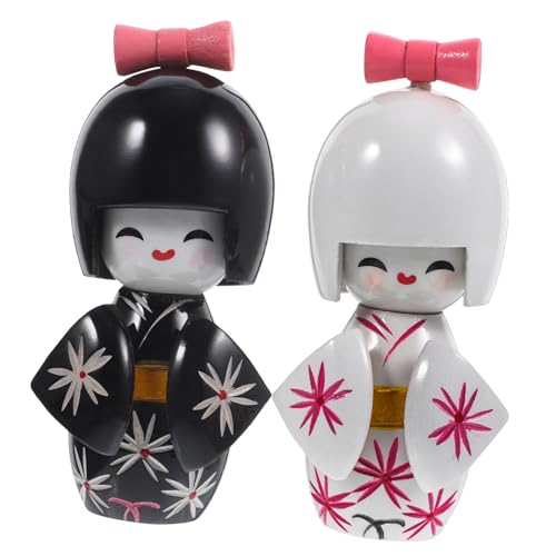 VILLFUL 2 Stück Japanische Neujahrsdekoration, Schreibtischdekoration, Kimono Puppe, Holzhandwerk, Traditionelle Dekoration, Japanische Puppen, Kimono Puppe Im Japanischen Stil, VILLFUL 2 Stück Japanische Neujahrsdekoration, Schreibtischdekoration, Kimono Puppe, Holzhandwerk, Traditionelle Dekoration, Japanische Puppen, Kimono Puppe Im Japanischen Stil, von VILLFUL