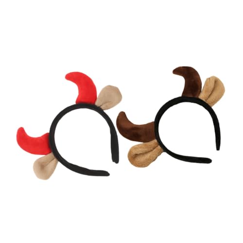 VILLFUL 2 Stück Stirnband Mit Stierhorn-ohren Für Kinder Bequemes Material Und Einfache Anwendung Für Partys Und Kostüme VILLFUL 2 Stück Stirnband Mit Stierhorn-ohren Für Kinder Bequemes Material Und Einfache Anwendung Für Partys Und Kostüme von VILLFUL
