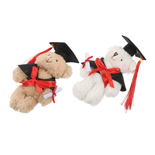 VILLFUL 2 Stück Plüsch für Abschlussfeiern Weiche Kuscheltiere als für Absolventen Freundliche Abschiedsgeschenke für Graduation Day Adorable und Tröstliche Begleiter von VILLFUL