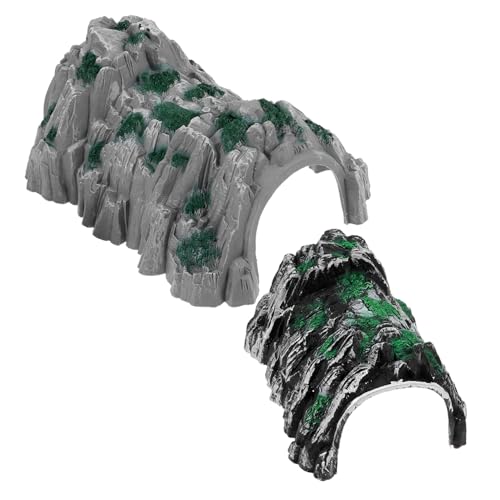 VILLFUL 2 Stück Simulation Eisenbahn Tunnel Modell DIY Zug Höhle Zubehör Kunststoff Szene für Modellbahn Realistisches Berg höhlen zur Bahngestaltung VILLFUL 2 Stück Simulation Eisenbahn Tunnel Modell DIY Zug Höhle Zubehör Kunststoff Szene für Modellbahn Realistisches Berg höhlen zur Bahngestaltung von VILLFUL