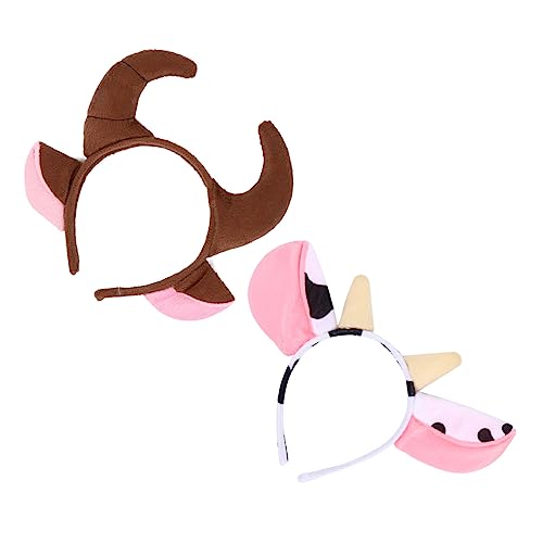 VILLFUL 2 Stück Teiliges Kuhhörner Stirnband Plüsch Haarreifen Kostüm Kopfschmuck für Damen Mädchen Party Cosplay Halloween Verkleidung Kopfband VILLFUL 2 Stück Teiliges Kuhhörner Stirnband Plüsch Haarreifen Kostüm Kopfschmuck für Damen Mädchen Party Cosplay Halloween Verkleidung Kopfband von VILLFUL