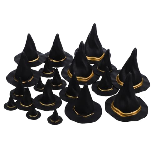 VILLFUL Miniatur-hexenhut-dekoration 20 Stück Kleine Hüte Zum Basteln Partyhüte Für Getränke Halloween-ornament Puppenhaus Heimwerker-aktivitäten von VILLFUL