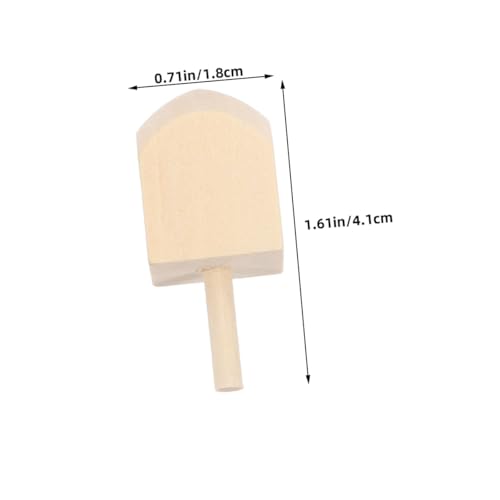 VILLFUL 20 Stück Teiliges Handgefertigte Holz Dreidel Unbemalt Blanke Hanukkah für DIY Bastelprojekte Natürliche Holzqualität Stabile Drehung Traditionelles Chanukka von VILLFUL