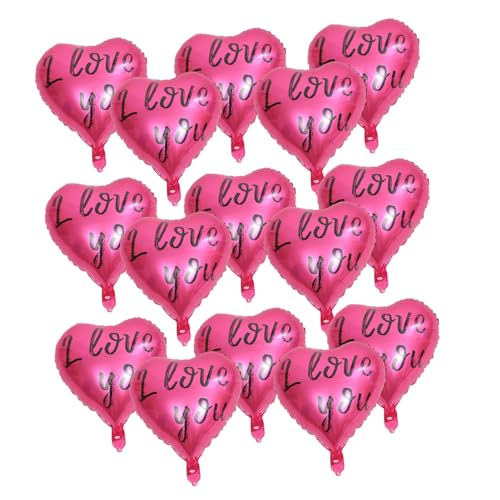 VILLFUL 20 Stück Teiliges Herzluftballon Set Schwarz Langlebige Folienballons für Hochzeit Dekoration Romantische Party Accessoires Vielseitig für Wand Fenster Tisch Geeignet von VILLFUL