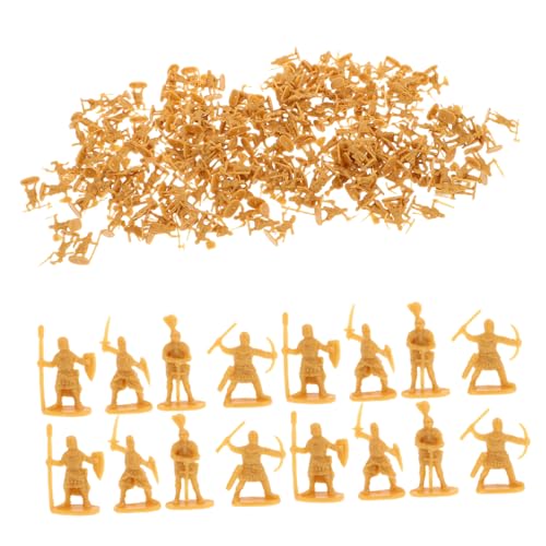 VILLFUL 200 Stück Mittelalterliche Soldaten Miniatur Figuren aus Robustem Kunststoff Langlebige Mini Soldaten für Kreative Rollenspiele Historische Dekoration Büro und Spielzimmer von VILLFUL
