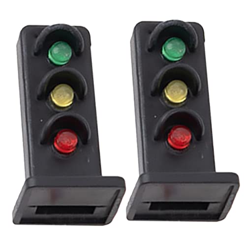 VILLFUL 2stücke Sandtischszene Eisenbahnlicht Modell Mit Zuglayout Licht Für Puppenhausdekor Mikro-landschaftslampe von VILLFUL