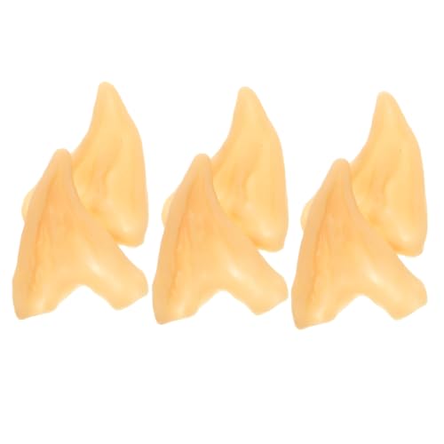 VILLFUL 3 Paar Simulations-feen-Ohren Requisiten Halloween-Party Cosplay-Ohren Verkleidungs-Ohren Latexmaterial Langlebig Einfach An-und Abzuziehen von VILLFUL