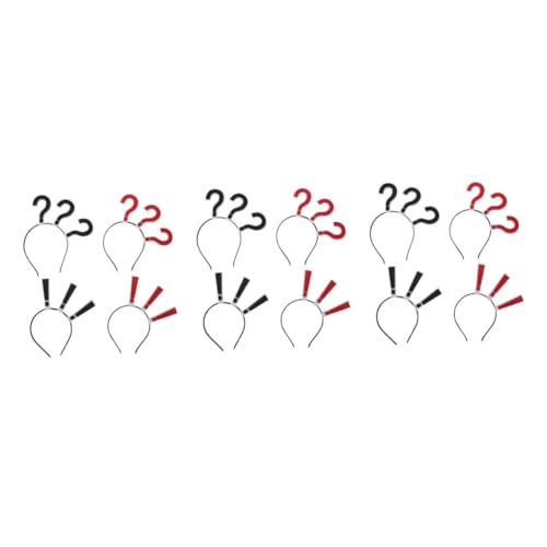 VILLFUL 3 Stück Fragezeichen Haarband Teiliges Stirnband mit Auffälligem Design Kompatibel mit Verschiedenen Frisuren für Halloween Cosplay Partys und Zubehör VILLFUL 3 Stück Fragezeichen Haarband Teiliges Stirnband mit Auffälligem Design Kompatibel mit Verschiedenen Frisuren für Halloween Cosplay Partys und Zubehör von VILLFUL