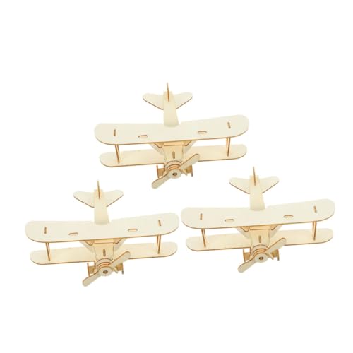 VILLFUL 3 Stück Holzflugzeugmodell Flugzeug-Puzzle Flugzeugmodell Montageflugzeugmodell -Kit DIY Maler - Flugzeugpuzzle zusammenbauen Bastelspielzeugflugzeug Beige VILLFUL 3 Stück Holzflugzeugmodell Flugzeug-Puzzle Flugzeugmodell Montageflugzeugmodell -Kit DIY Maler - Flugzeugpuzzle zusammenbauen Bastelspielzeugflugzeug Beige von VILLFUL
