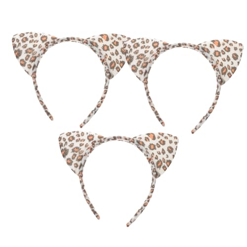 VILLFUL 3 Stück Leopardenmuster Haarreif Tiermotiv Ohren Haarbänder für Damen und Mädchen Flexibel Langlebig Modisch für Party Karneval und Alltag VILLFUL 3 Stück Leopardenmuster Haarreif Tiermotiv Ohren Haarbänder für Damen und Mädchen Flexibel Langlebig Modisch für Party Karneval und Alltag von VILLFUL