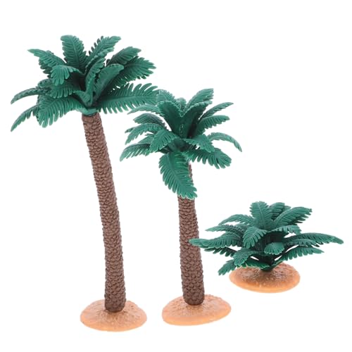 VILLFUL Realistische Simulation Modell Bäume für Landschaft 3 Stücke Grün Miniatur Pflanze Modelle von VILLFUL