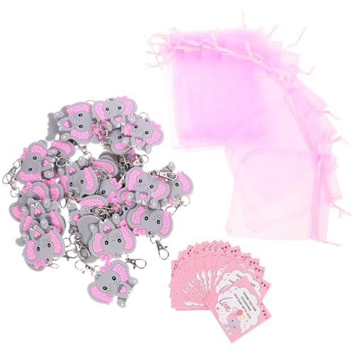 VILLFUL 30 Sätze Teiliges Elefanten Schlüsselanhänger mit Rosa Dankeskarten und Organza Beuteln Kreative Shower Gastgeschenke Charmante Party Mitgebsel für Kindergeburtstag und Taufe VILLFUL 30 Sätze Teiliges Elefanten Schlüsselanhänger mit Rosa Dankeskarten und Organza Beuteln Kreative Shower Gastgeschenke Charmante Party Mitgebsel für Kindergeburtstag und Taufe von VILLFUL