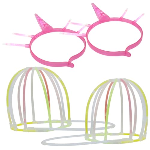 VILLFUL 4 Sets Leuchtstäbe Und Hutherstellungszubehör, DIY Leuchtstab Hutverbinder, DIY Haarband Set, Partyzubehör, DIY Leuchtstab Partygeschenk, DIY Zubehör, Handgefertigtes Hut Set VILLFUL 4 Sets Leuchtstäbe Und Hutherstellungszubehör, DIY Leuchtstab Hutverbinder, DIY Haarband Set, Partyzubehör, DIY Leuchtstab Partygeschenk, DIY Zubehör, Handgefertigtes Hut Set von VILLFUL