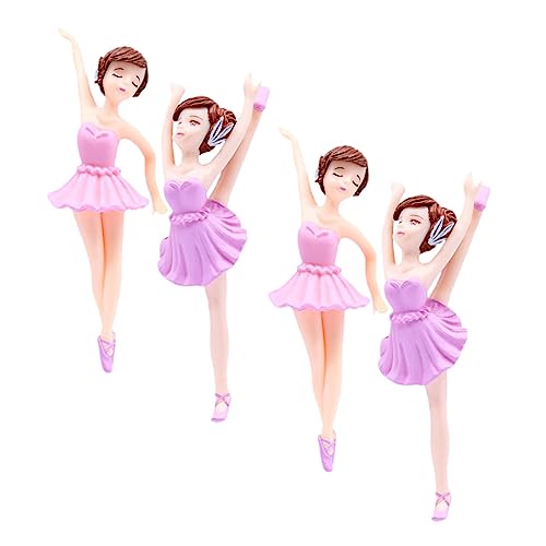 VILLFUL 4 Stück Ballerina Mädchen, Balletttänzerin, Figur, Mädchen, Kuchendekoration, Mädchenfigur, Geburtstags Backdekor, Tanzfigur, Mädchen, Ornament, Partydekoration, Dessertaufsätze, VILLFUL 4 Stück Ballerina Mädchen, Balletttänzerin, Figur, Mädchen, Kuchendekoration, Mädchenfigur, Geburtstags Backdekor, Tanzfigur, Mädchen, Ornament, Partydekoration, Dessertaufsätze, von VILLFUL