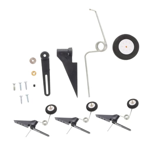 VILLFUL 4 Stück Leichtes Modellflugzeug Heckfahrwerk mit Stabilisierende Landung für Kleinere Modelle DIY-freundlich und Einfach zu Montieren von VILLFUL