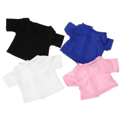 VILLFUL 4 Stück Teiliges Puppen T Shirt T Shirts Weiß Blau und Schwarz Weiche und Bequeme Puppenkleidung für Trendige Dekoration für Puppen und Zubehör VILLFUL 4 Stück Teiliges Puppen T Shirt T Shirts Weiß Blau und Schwarz Weiche und Bequeme Puppenkleidung für Trendige Dekoration für Puppen und Zubehör von VILLFUL
