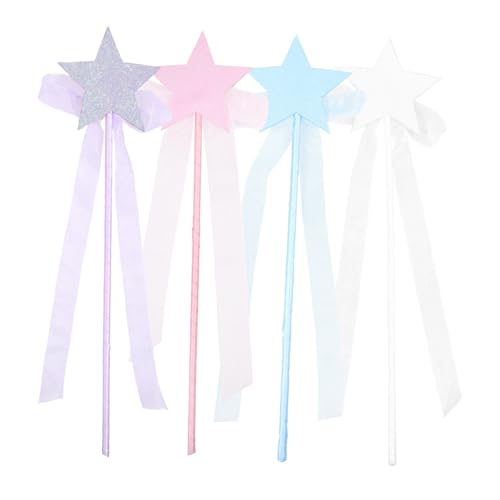VILLFUL 4Stücke Teiliges Glitzer Feenstab mit Fünfzackigem Stern Bunte Magische Zauberstäbe für Geburtstagsfeiern Cosplay und Festliche Anlässe VILLFUL 4Stücke Teiliges Glitzer Feenstab mit Fünfzackigem Stern Bunte Magische Zauberstäbe für Geburtstagsfeiern Cosplay und Festliche Anlässe von VILLFUL
