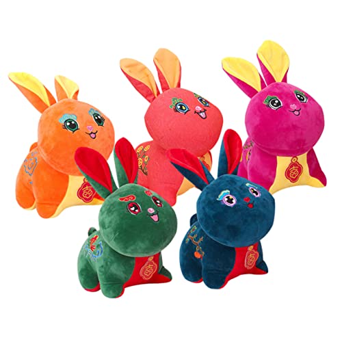 VILLFUL 5 Stück Kristall Bunte Station Kaninchen Hängedekoration Stoffhase Für Babyhase Stofftier Mini Neujahrskaninchen Maskottchen Kleines Stofftier Kaninchen Auto Hängeornament VILLFUL 5 Stück Kristall Bunte Station Kaninchen Hängedekoration Stoffhase Für Babyhase Stofftier Mini Neujahrskaninchen Maskottchen Kleines Stofftier Kaninchen Auto Hängeornament von VILLFUL