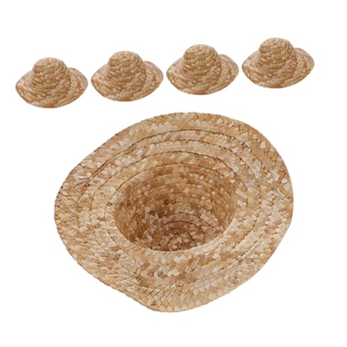 VILLFUL 5 Stück Mini Strohhut für DIY Malerei Leere Puppenhüte für Bastelprojekte Kreative Dekoration und Puppen Outfits Vielseitige Mini Strohhüte für Kunsthandwerk und Heimdekoration VILLFUL 5 Stück Mini Strohhut für DIY Malerei Leere Puppenhüte für Bastelprojekte Kreative Dekoration und Puppen Outfits Vielseitige Mini Strohhüte für Kunsthandwerk und Heimdekoration von VILLFUL