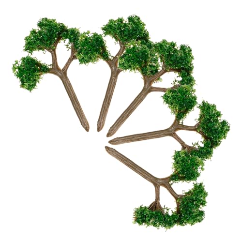 VILLFUL 5 Stück Modellbaum Grüner Landschaftsbaum Sandtisch Baummodell Grüne Landschaft Landschaftsmodell Künstlicher Baum Modell Mini Baum Zug Landschaftsbaum Bäume Miniatur Gefälschter von VILLFUL
