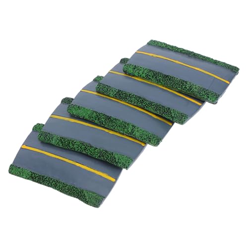 VILLFUL 5 Stück Teiliges Miniatur-autobahnmodell aus Resin Realistisches Straßen-Diorama für Modelleisenbahn Architektur Sandtisch-Landschaft Kompatibel Detailreich Einfach zu Montieren von VILLFUL