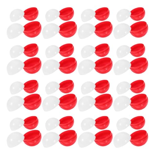 VILLFUL 50 Stück Leere Runde Kapseln Kunststoff Vending Machine Kugeln Passend für Spielautomaten Partygeschenke Ostern Füllbare Kunststoffkapseln von VILLFUL