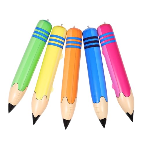 VILLFUL 5Stücke Jumbo Aufblasbarer Bleistift für Sportveranstaltungen Kindergarten und Schuldekoration Sicheres Material Vielseitiges für Spaß VILLFUL 5Stücke Jumbo Aufblasbarer Bleistift für Sportveranstaltungen Kindergarten und Schuldekoration Sicheres Material Vielseitiges für Spaß von VILLFUL