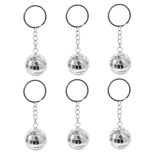 VILLFUL 6 Stück Discokugel Schlüsselanhänger Zum Aufhängen, Bezaubernder Discokugel Anhänger, Taschenanhänger, Taschenzubehör, Bezaubernder Schlüsselanhänger, Tragbarer Schlüsselanhänger, VILLFUL 6 Stück Discokugel Schlüsselanhänger Zum Aufhängen, Bezaubernder Discokugel Anhänger, Taschenanhänger, Taschenzubehör, Bezaubernder Schlüsselanhänger, Tragbarer Schlüsselanhänger, von VILLFUL